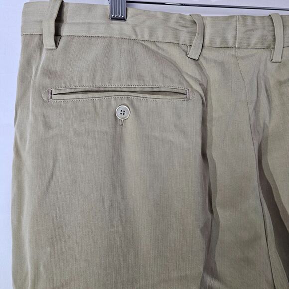 Tommy Bahama Relax Mens Silk Pleated Straight Pants Size 38 X 30 Casual Trousers - Picture 7 of 11